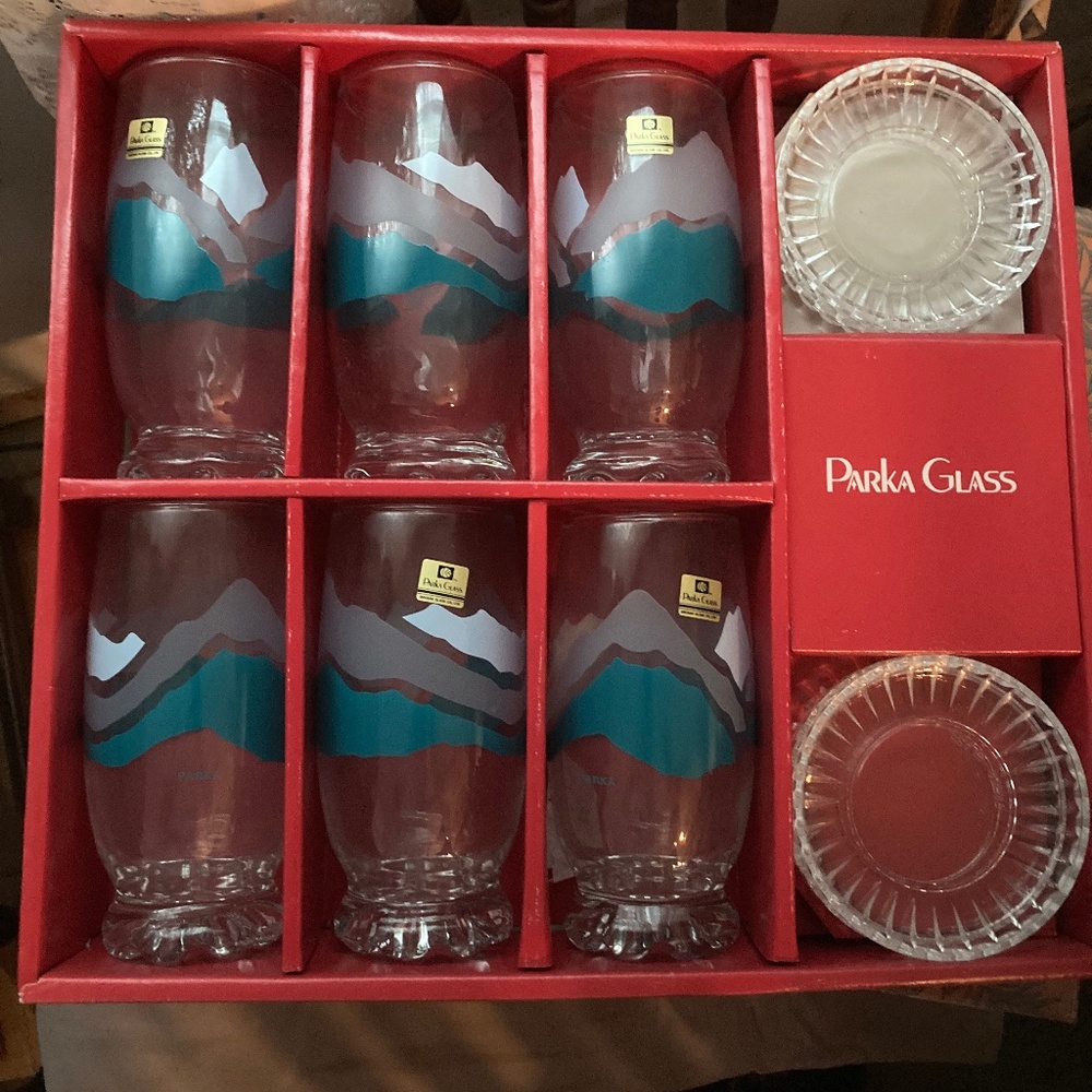 Vintage Parka Glass set